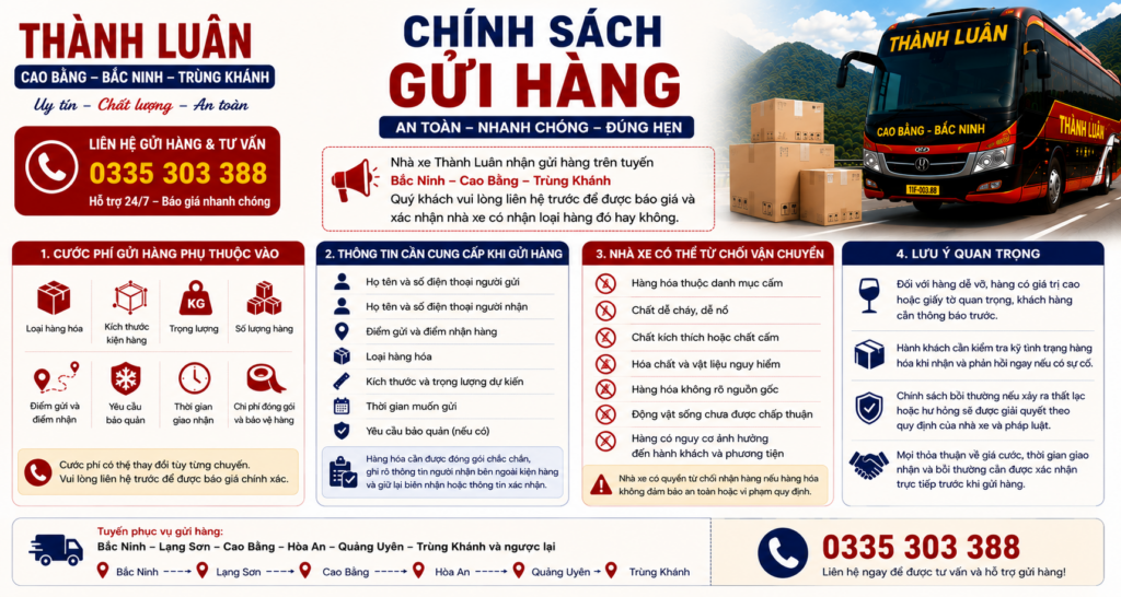Chính sách gửi hàng Thành Luân